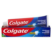 colgate Maximum Caries Protection Pasta de dientes (Entrega en 48 horas), Sabor a Menta, Pasta dental con extra de calcio, Esmalte 4 veces mas fuerte, con Flúor y Arginina, Tecnología Anticaries Superior, protección caries, dentífrico, crema dental, aliento fresco, pasta de dientes con menta, fortalecer el esmalte - Blanco - Ver 2