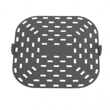 1 套，优质方形空气炸锅硅胶配件 - 培根和热狗架、9 杯松饼盘、空气炸锅托盘、带手柄孔的空气炸锅垫 - 耐热、易于清洁、可用洗碗机清洗 - （黑色） - 彩色 - 查看 22