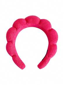 FURDANXINYI Bộ 1/2/3/6 chiếc băng đô thời trang màu trơn dành cho nữ và 2 chiếc vòng tay trang trí, băng đô mút xốp dùng để trang điểm và chăm sóc da, băng đô mút xốp mềm mại cho phụ nữ và bé gái, quà tặng, phụ kiện tóc. - Hồng - Xem 35