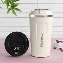 1pc Stainless Steel Smart Temperature Display Coffee Mug, Commuter/Office/Couple Coffee Cup - Multicolor - View 8
