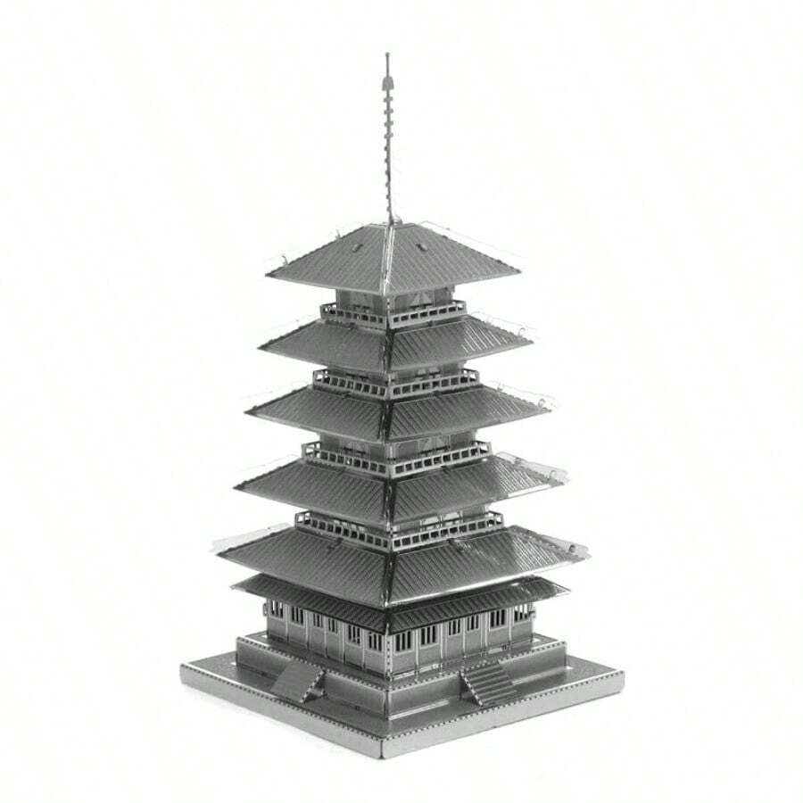 Imori Kits Rompecabezas 3D METALICO Japanese Five- Storied Pagoda - como en la foto - Ver 1