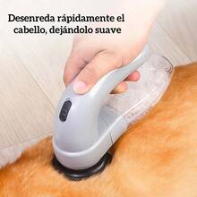 Dispositivo eléctrico de succión de pelo para mascotas removedor de pelusas portátil limpieza gato perro, aspiradora portátil pelusa, quitapelos recargable eficiente, accesorio limpieza mascotas hogar moderno - Negro - Ver 10