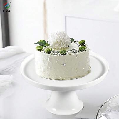 1 set tårtfat litet nytt benporslin tårtfat fat för fest, lämplig för tårtor mindre än 8 cm, högtidsdessertfat för babyshower, födelsedag, heminredningsställ, keramiskt tårtfat runt tårtdisplay dessertdisplay muffinsställ för tårtor, frukt, snacks mini tårtfat 7,87*4,21", festival och kul guld eller vit