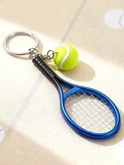 Mini Tennis Racket Keychain Ball Pendant Bag Charm For Sports Enthusiasts Players Gift For Teen Boys Girls Friends