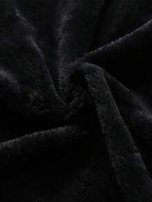 Men's Solid Color Warm Thermal Lined Windproof Waterproof Jacket With Fur Collar, Autumn/Winter