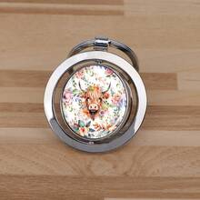 1pc Ox-Shaped Rotating Keychain, Zinc Alloy Pendant Charm Accessory