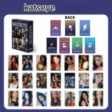 55张K-Pop KATSEYE照片卡套装 | Beautiful Chaos | Gabriela、Lana、Sophia、Manon、Yoonchae、MeiLOMO卡和贴纸 | 粉丝收藏及日记装饰 KATSEYE激光卡 明星周边专辑自印卡、照片LOMO卡 装饰礼品，适合粉丝 | 生动插画 | 高品质印刷 - 彩色 - 查看 7