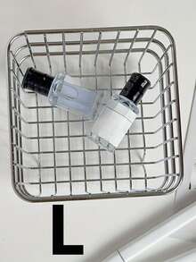 不锈钢方形金属收纳篮，家用桌面杂物收纳篮，化妆品整理篮，置物架收纳篮，桌面铅笔收纳篮，浴室收纳篮，多功能收纳篮，母亲节礼物，置物架收纳篮