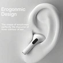 TWS Wireless Bluetooth Earbuds, In-Ear Design, Sweat-Proof, HD Microphone, Compatible With Android And Apple Devices, Premium White, Ideal For Sports And Everyday Use