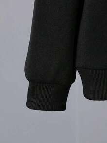 Una sudadera con capucha unisex, con estampado de coche, ropa para estudiantes, adecuada para otoño e invierno, manga larga - Negro - Ver 6