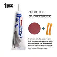 快干鞋修补胶 | 通用皮革和织物粘合剂 | 亲肤、防水、不硬化 | 修复鞋底分离，多用途粘合（60毫升） - 透明 - 查看 11