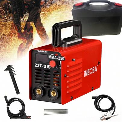 Mini Welding Machine 250AMP Stick Electric Welder Inverter Machine Tool Kit, Portable Welder, Gasless ,Digital Display  Welding Machine,Perfect For DIY ,Home Repair Tool