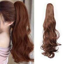 Tóc đuôi ngựa kẹp vuốt thanh lịch - Tóc tổng hợp dài, xoăn và gợn sóng dành cho phụ nữ, sử dụng hàng ngày linh hoạt - Nhiều màu - Xem 10