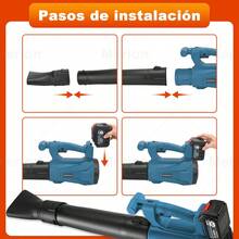 Sopladora Aire Inalambrica Eléctrica Portátil 2 4.0batería - Azul - Ver 8