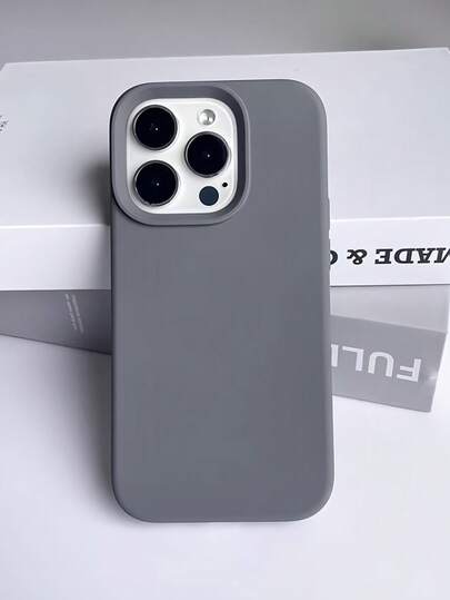 1 st minimalistiskt ljusrosa mjukt TPU-mobilskal, kompatibelt med Apple 14/15/16/17/17 Pro Max/15/15 Pro/15 Plus/15 Pro Max