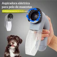 Dispositivo eléctrico de succión de pelo para mascotas removedor de pelusas portátil limpieza gato perro, aspiradora portátil pelusa, quitapelos recargable eficiente, accesorio limpieza mascotas hogar moderno - Negro - Ver 2
