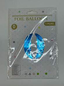 Un paquete de globos azules con números, aptos para fiestas de cumpleaños, tanto para adultos como para niños. - Azul - Ver 2