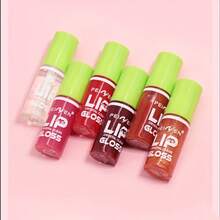 A Set Of 5 Mirror-Like Pearl Lip Glosses That Last Long And Are Less Likely To Smudge, Suitable For Both Makeup Enthusiasts And Beginners. - Honey - 查看 2