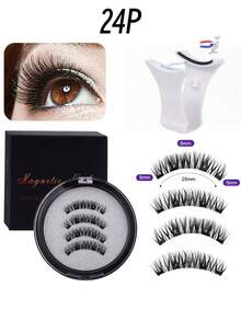 Magnetic Eyelashes Set (With Eyelash Applicator) - Reusable, Professional Makeup Tool, Alcohol-Free, Fragrance-Free Plastic Material, Eyelash Set - Multicolor - View 18