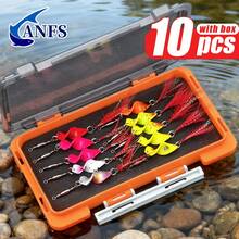 10pcs Spinner Baits Spinner Fishing Lures Kit - Bass, Trout Salmon Hard Metal Fishing Lures Kit, Cool Fishing Stuff For Angler - Multicolor - View 3