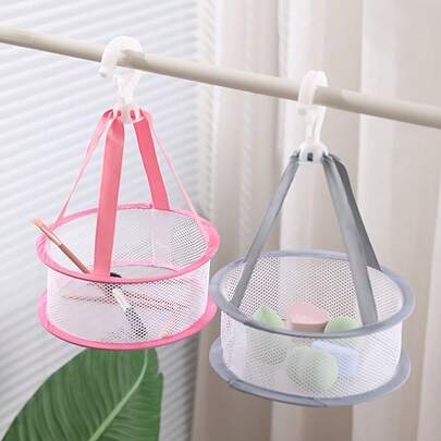 Beauty Sponge Drying Net Hanging Cosmetics And Brush Drying Basket; Drying Tools For Small Decorations And Toys