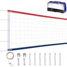 950 x Red de Voleibol, Red Profesional de Voleibol para Exteriores, Portátil con Bolsa de Transporte, para Uso Deportivo y Recreativo - 1 - Ver 2