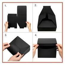 Mcfleet Black Gift Boxes With Lids 6x6x4 Inches 10 Pack Groomsmen Proposal Cardboard Craft Small Gift Box For Christmas, Wedding, Graduation, Holiday, Birthday Presents Packaging - Nhiều màu 344 - Xem 4