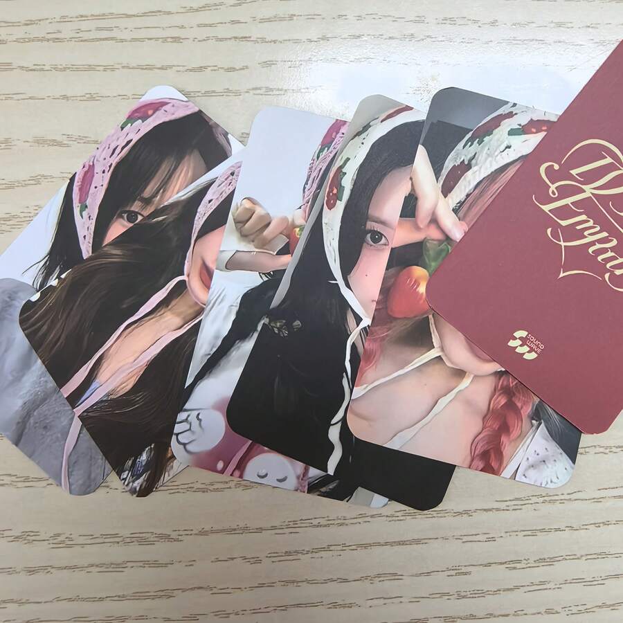 Kpop Yujin Empathy专辑双面小卡，Liz Gaeul Rei Leeseo明信片，粉丝礼物 - 彩色 - 查看 1