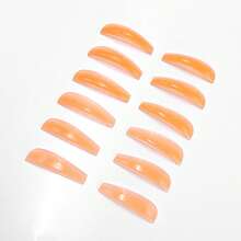 Eyelash Curler Lift Rods, Eyelash Lift Pads, Reusable Eyelash Curler Protective Pads, 6 Sizes 12 Pieces Total, With Premium PU Storage Box (Pink, Orange) - Multicolor - View 6