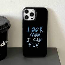 Funda de teléfono I Can Fly T- para 17,16,15,14,13,12,11,Pro,Max,Plus,E, cubierta de TPU negra - Z1 - Ver 2
