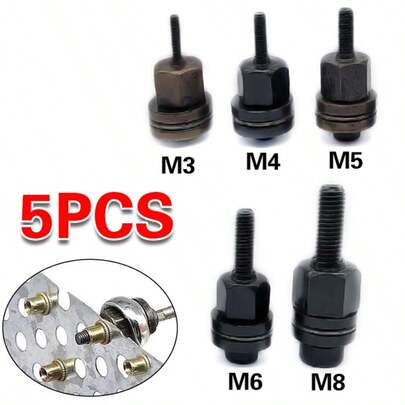 5x Hand Rivet Nut Head Nuts Simple Installation Manual Riveter Rivnut Tool