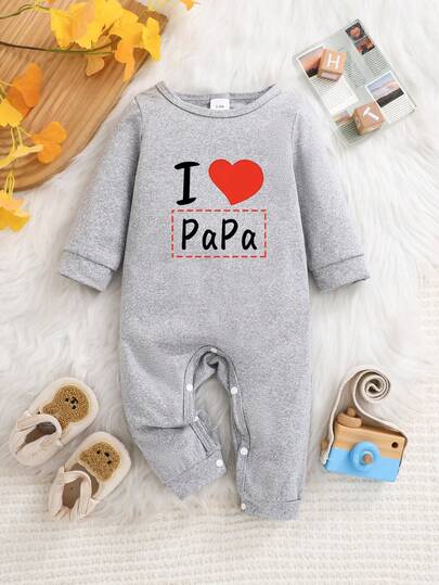[Personalizado] Pelele de manga larga para bebé niña, admite personalización con nombre DIY, estampado de corazones, suave y transpirable para la piel del bebé, regalo perfecto para bebé