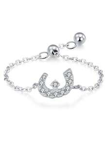 1 pièce Bague réglable minimaliste en lettre arabe en argent sterling 925, cadeau élégant pour les femmes pour le mariage, l'anniversaire, la fête des mères - Argent - Voir 17