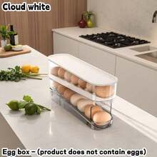 2pcs/1pc Rak Telur Pintu Samping Kulkas Kotak Penyimpanan Telur yang Dapat Dilepas Dispenser Telur Otomatis Berlapis Ganda Tempat Telur Dapur, Kotak Penyimpanan Telur, Pengatur Penyimpanan Telur, Rumah & Kehidupan, Penyimpanan & Pengorganisasian, Penyimpanan dan Pengorganisasian Dapur, Penyimpanan Telur, Persegi Panjang--Dengan Baki Bawah Anti Selip--Desain Berlapis yang Dapat Dilepas--Rak Penyimpanan Telur Dapur, Pengatur Penyimpanan Dapur, Hadiah Kembali ke Sekolah, Perlengkapan Asrama, Aksesoris Perjalanan, Set Makan Malam, Set Piring Makan Malam, Set Panci dan Wajan, Peralatan Dapur, Aksesoris Dapur, Hadiah Natal - MultiWarna - View 2