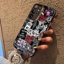 Punk Style Collage Wall Art Suitable S25ULTRA,S24PLUS,S23FE,S21PRO,S22,S20+,A03S,A05S,A14,A31,A53,A34,A10,A04E,M04,A33,A35,A55,A72,A71,A70,A22,A16,A06,A20S,A54 Special Mobile Phone, Anti-Fouling, Fashionable, Y, Colorful Silvery Imdchristmas Phone Cases Phone 17 Gifts Stuff Decoration - 混合顏色 - 查看 7