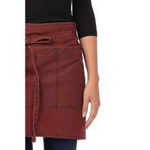 Unisex Uptown Server Apron For Professional Kitchen Use Durable Adjustable And Stylish Design With Multiple Pockets For Efficient Food Service In Restaurants Cafes And Catering Events - 紅海軍 - 查看 6
