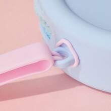 Miniso 名创优品史迪奇系列硅胶零钱包（天使，粉色），柔软轻便，节日派对礼物迷你钱包 - 藍色 - 查看 10