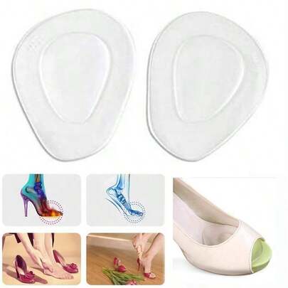 2/6/10 stuks middenvoetkussentjes + halve inlegzolen voor dames, dikke antislip transparante voorvoetkussentjes, zachte GEL voorvoetkussentjes + elastische zachte siliconen isolatiekussentjes, Galentines, Puppy, Carnaval, Schoenen, Lente/Zomer, Cadeaus voor bruidsmeisjes, Kamer, Strand, Reizen, Voor mannen, Voor vrouwen, Vakantie, Internationale Vrouwendag, Huwelijksbedankjes, Y2K, Slaapkamer, Dames, Schoenenrek, Opbergoplossing, Afstuderen, Gefeliciteerd afgestudeerde, Afstudeerfeest