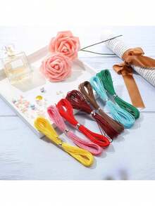 30 Colors Of 1mm Wax Thread Bead String, Used For DIY Necklace, Bracelet, Jewelry Making Strings, Hand Weaving, Etc. Each Color Is 10 Meters Long