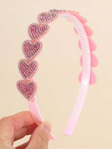 1 chiếc băng đô mặt dây chuyền hình trái tim dễ thương, phù hợp cho bé gái (Hồng/Đỏ/Trắng), băng đô đính đá hình ngôi sao màu vàng/bạc, trang trí đá tinh tế, phụ kiện tóc lấp lánh đáng yêu, phù hợp để đeo hàng ngày, dự tiệc sinh nhật và các bữa tiệc, trang trí tóc thời trang và đa năng. - Nhiều màu - Xem 7