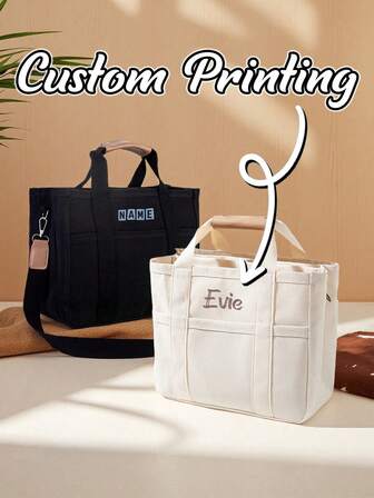 1 pieza Bolso cambiador personalizado, Bolso con nombre personalizado, Bolso cambiador multifuncional para maternidad y bebé, Bolso de mamá plegable, Organizador de pañales de gran capacidad y peso ligero, Adecuado como regalo de Navidad, Pascua, Festival de Primavera, Día de la Madre, Cumpleaños