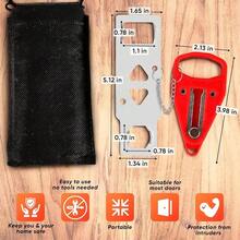 Portable Privacy Lock Travel - Hotel Door Lock Safety Gadget - Home Security Door - Initial - View 2