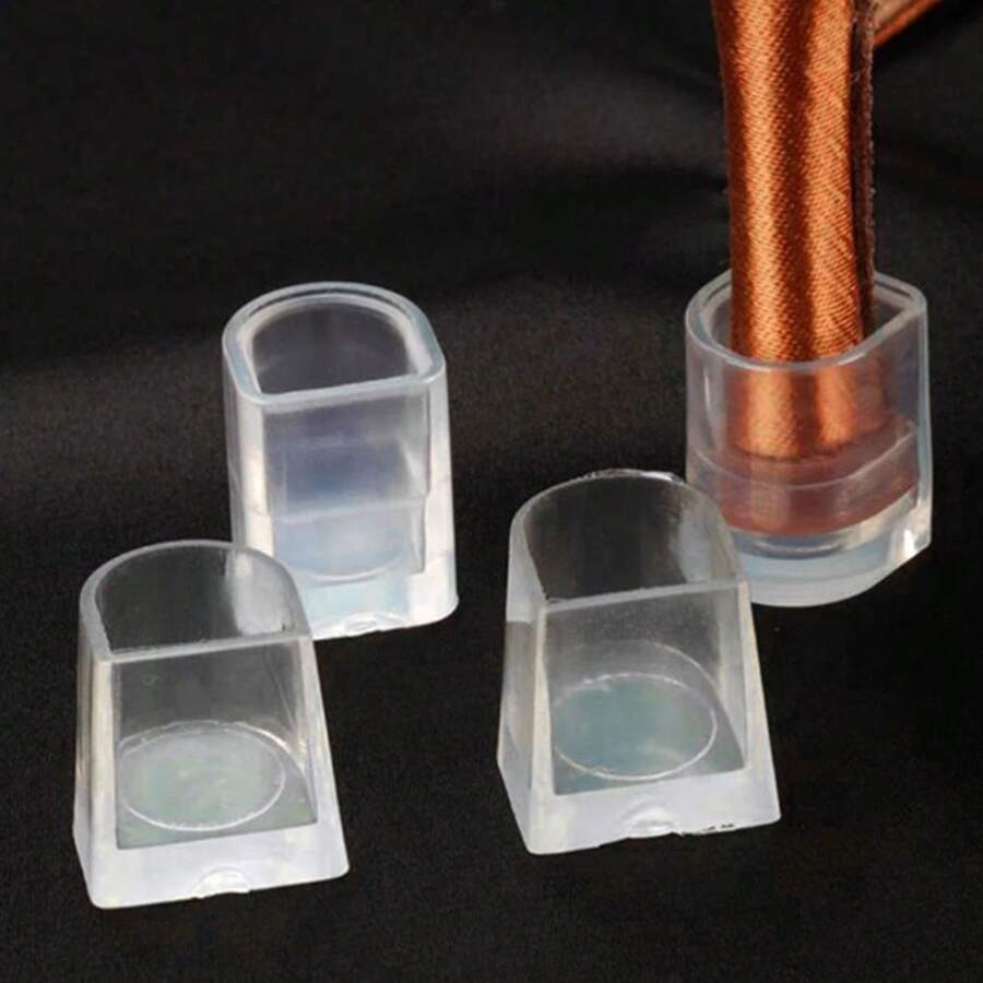 1 paire de couvre-talons antidérapants et silencieux pour talons hauts, protection anti-bruit. Couvre-talons antidérapants et silencieux pour talons hauts, couvre-talons antidérapants et résistants à l'usure pour la danse latine, couvre-talons anti-bruit et remplaçables - Transparent - Voir 1