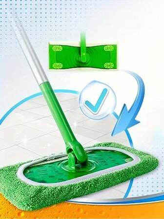 1/4 piezas Repuesto de trapeador de limpieza, paño de trapeador de piso nivelador, paño de trapeador reemplazable lavable y duradero, de doble uso para uso doméstico seco y húmedo