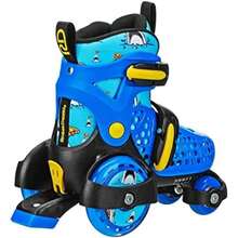 Fun Roll Beginner Roller Skates by Roller Derby, Adjustable Sizing, Skates for Kids, Boys, Girls(Tiburón de pizza Medium (11-2)) - Multicolor - Ver 3