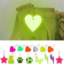 Night Reflective Keychain For Cycling - High Visibility Safety Keyring Tag For Night Running, Jogging, Backpacks & Bags, Essential Reflective Gear For Students And Cyclists, Gifts For Firends And Families - Multicolor - View 9