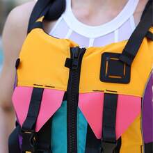 HISEA 100N High Buoyancy Professional Paddle Board, Kayak, Dragon Boat Racing, Drifting Life Jacket, Fishing Vest - Hot Pink - View 4