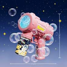 10-Hole Fully Automatic Outdoor Bubble Machine, Bubble Gun With Colorful Lights And Thousands Of Bubbles, Summer Outdoor Beach Toy, Birthday Gift For Boys And Girls, Holiday Gift Toy, Essential For Halloween, Christmas And Wedding Games. - Màu xanh đậm - Xem 3