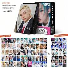 60pcs/Set KPOP STRAYKIDD Solo Photocard + 32pcs Sticker Album Concert Box Set High-Definition Photo Cards, LOMO Cards, Fans Merch Goods, Holiday Gift, Small Gift, Christmas Gift