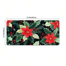 One Piece Of 2D Flat Printed Mouse Pad Featuring A Non-Slip Rubber Base, Ideal For Gamers And Office Use, Sturdy Keyboard Accessory Offered In Various Sizes SBDSTPD0311, Christma Computer Desk Mat, Christmas Mouse Pad For Pc, Christmas Desk/Mat, Strawberry Thief Mouse Mat Long, Purple Mouse, Mousepad, Mouse Mat, Gaming - 70x30公分(27.5x11.8吋) - 查看 9